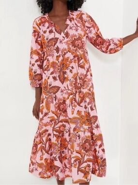 Tuckernuck Beach Sunset Chintz Salty Paloma Caftan